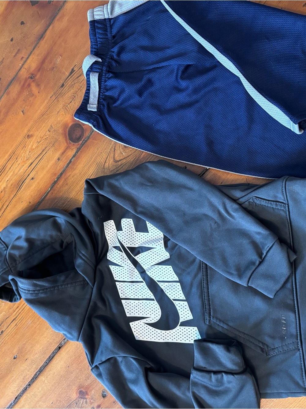 Lot of boys sports clothes, mostly 2T. Comes with everything in pictures.